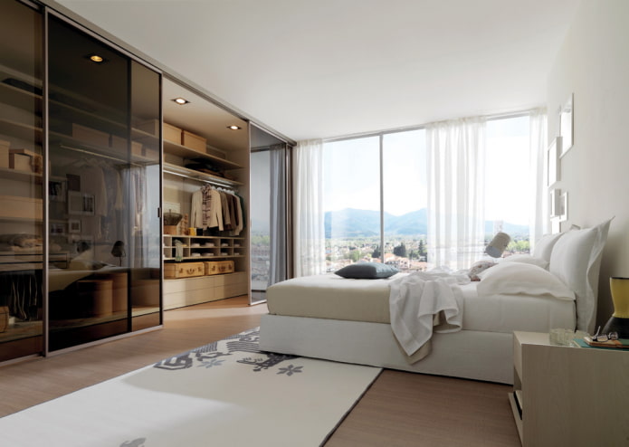 dressing room design in modern style