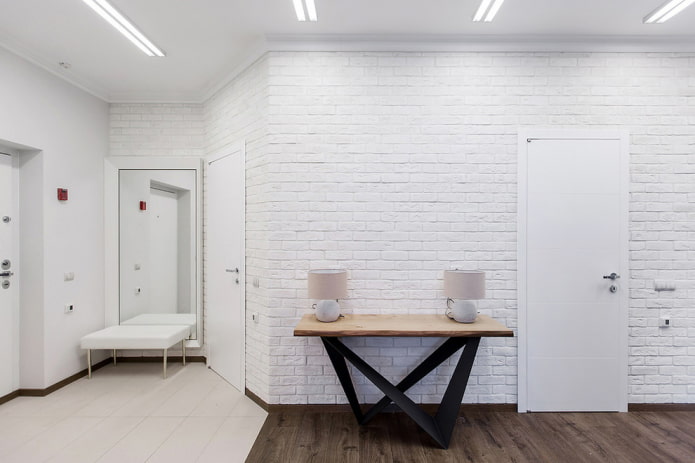 Tiles combined with laminate