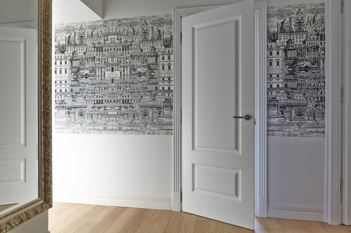 White interior door