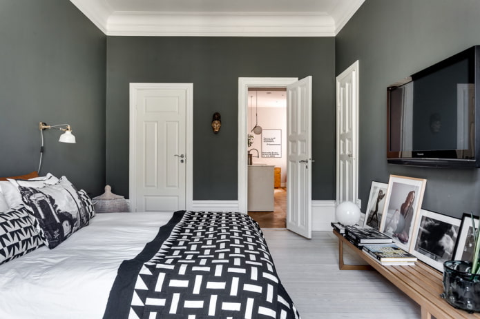 doors in a scandi bedroom