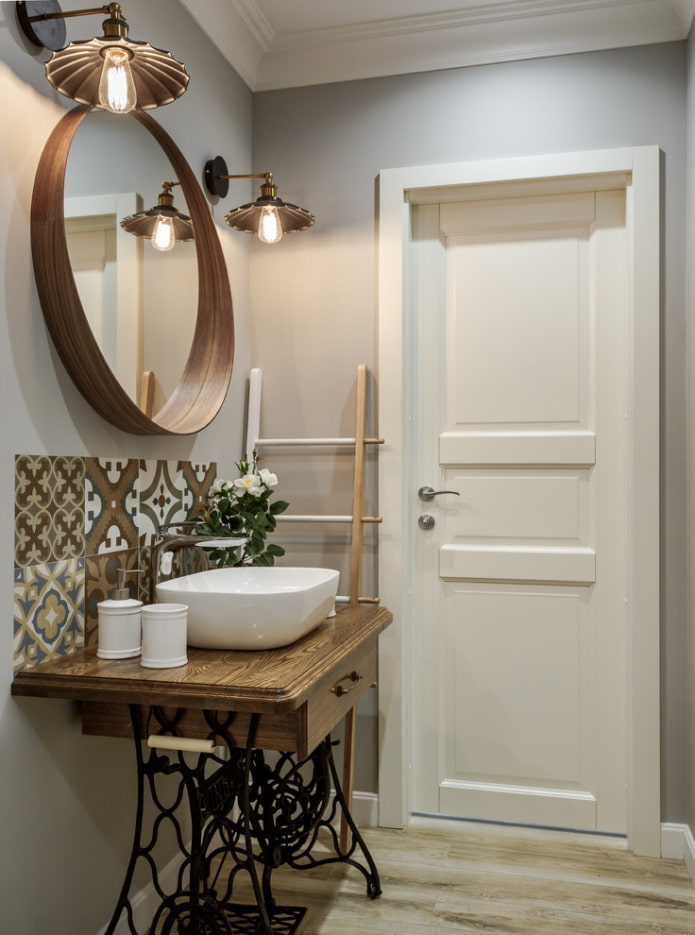 milk-colored door
