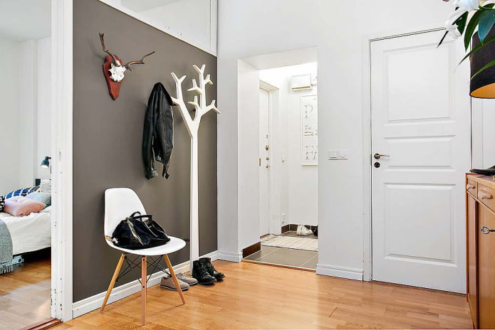 hallway in Scandinavian style