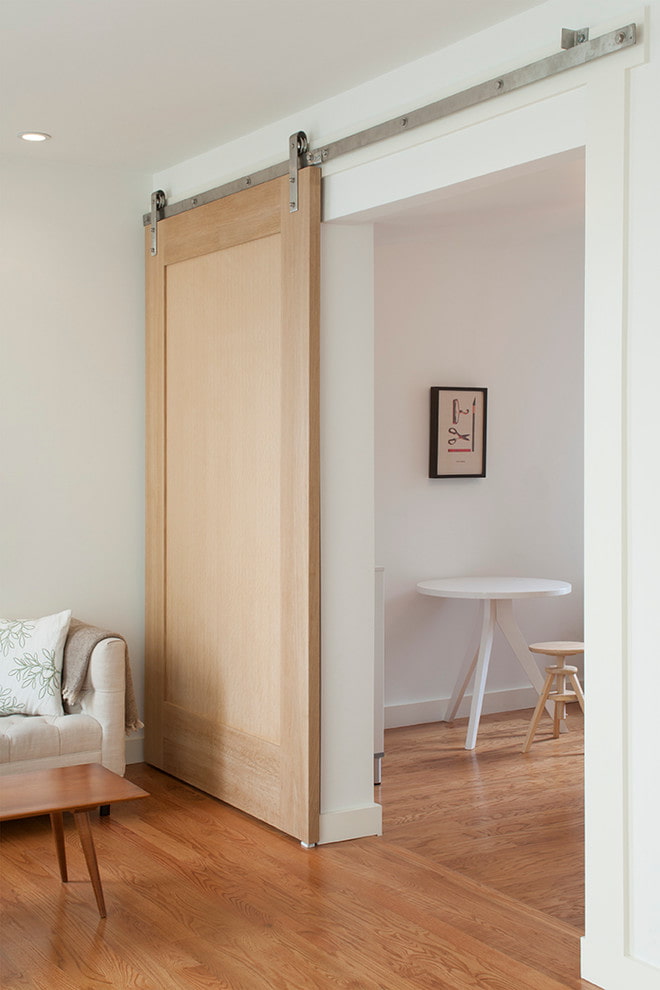 Brown barn door