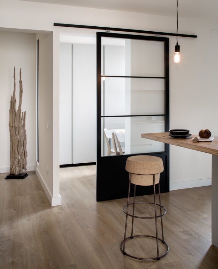 Black barn door