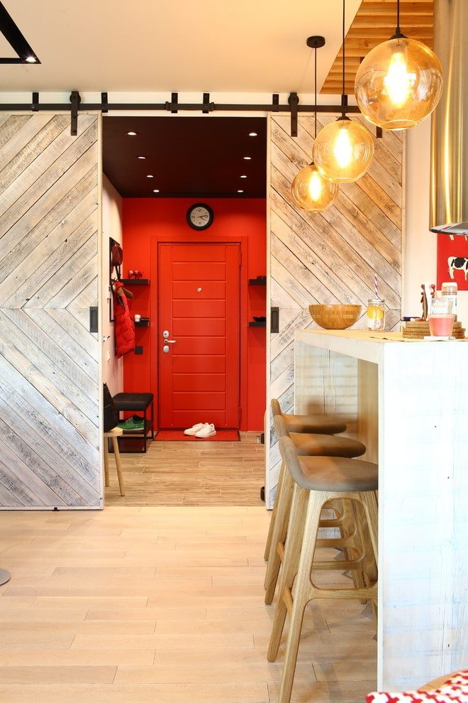 doors in the interior in the loft style