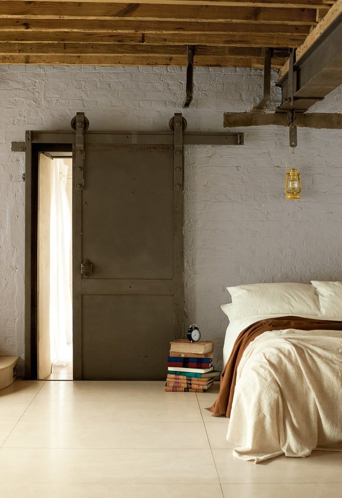 doors in the interior in the loft style