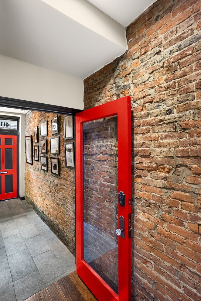 doors in the interior in the loft style