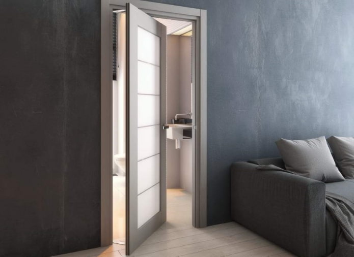 roto-doors in the interior in the loft style