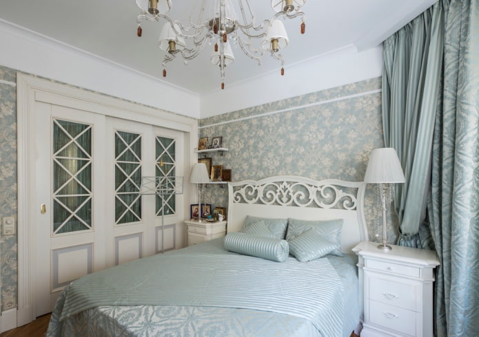 doors for a closet in a bedroom in the Provence style