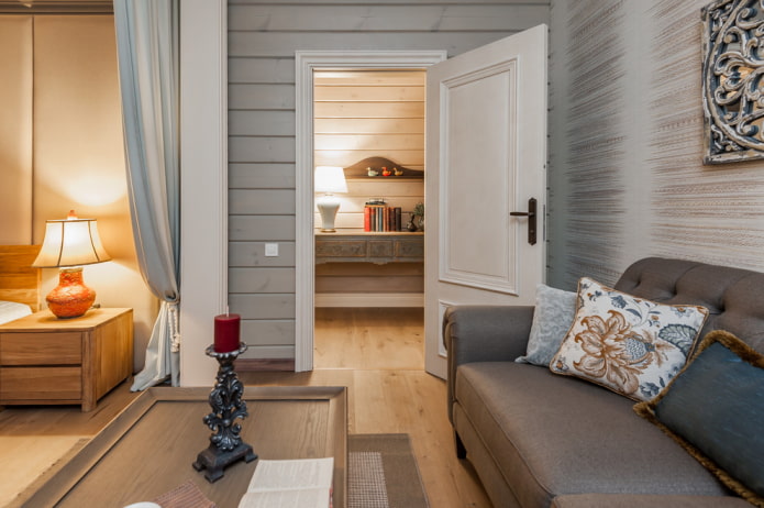 white doors in the interior in the Provence style