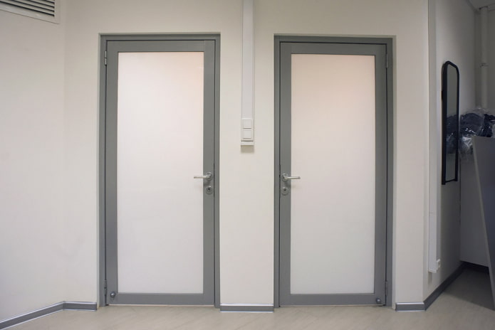 gray plastic door