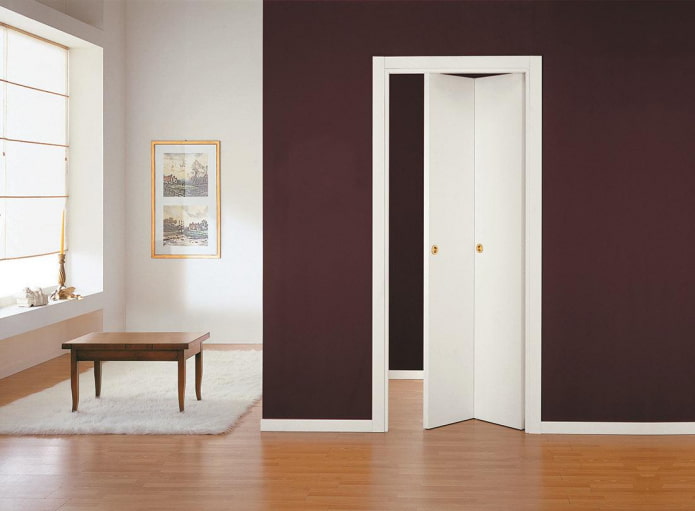 folding door in the interior