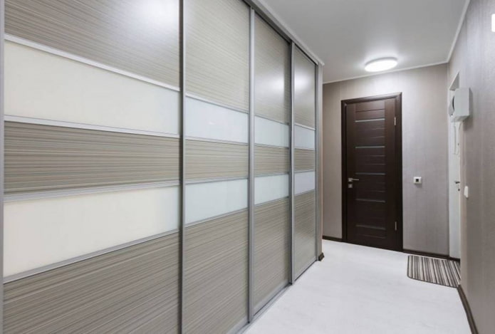 wenge-colored doors combined with the floor in the interior