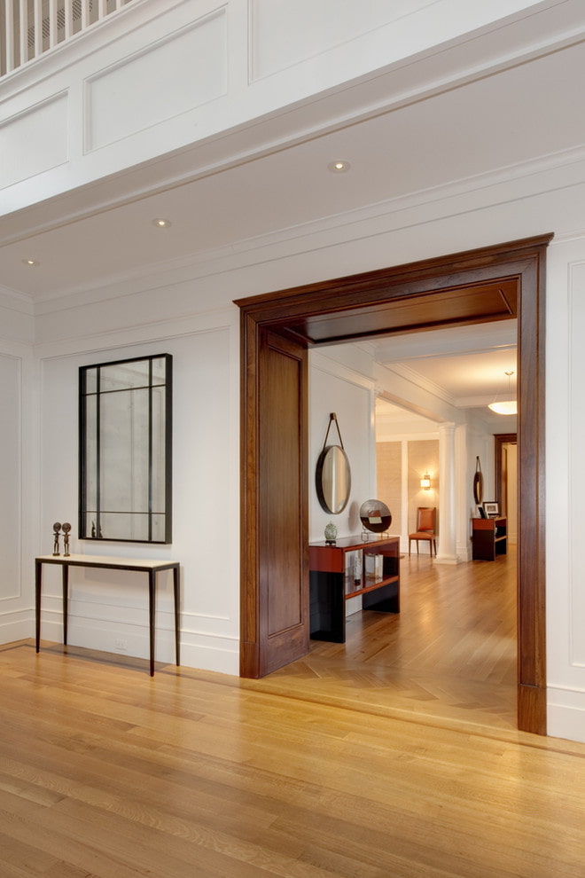 door passage with trim and extensions