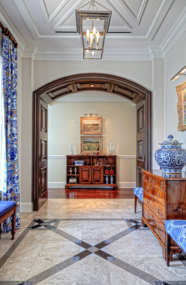 door passage with trim and extensions
