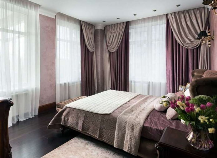 double curtains in the interior