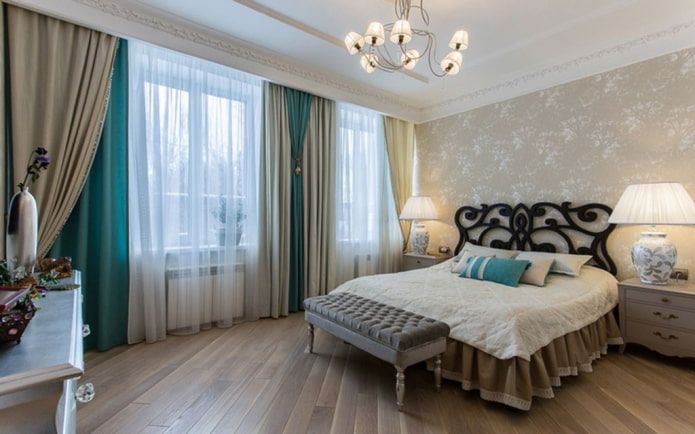 color combination on double curtains