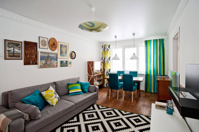 Living room in a Khrushchevka