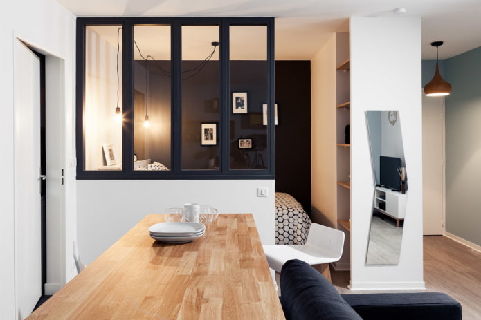 Glass partition
