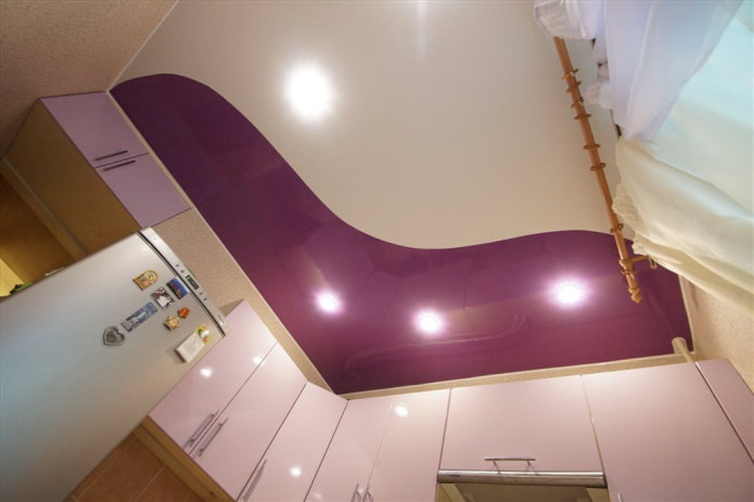 stretched fabric with curved welding