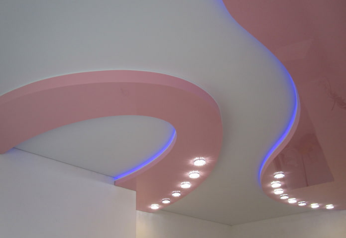 two-color stretch structure with backlighting