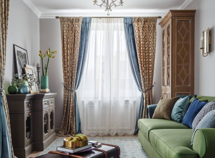 curtains in the living room