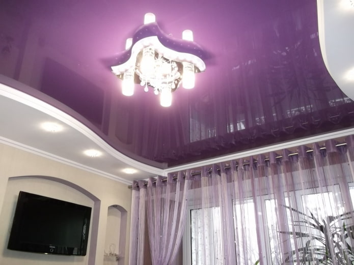 purple two-level stretch structure