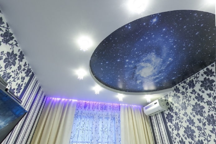 two-level stretch structure starry sky