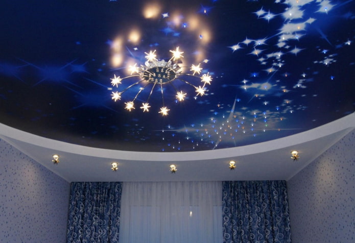 two-level stretch structure starry sky