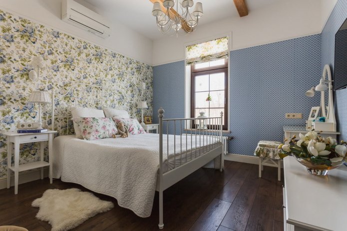 double forged bed in the interior