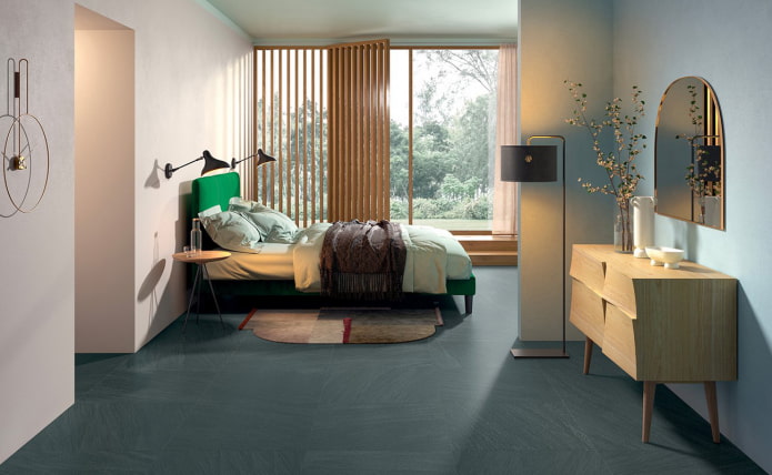bedroom with Japanese motifs