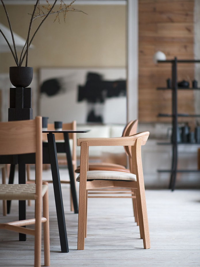 Japandi style chairs