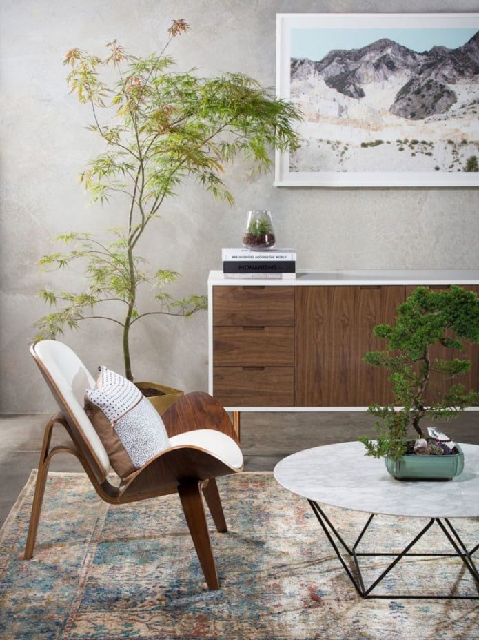 Japanese style living room furniture