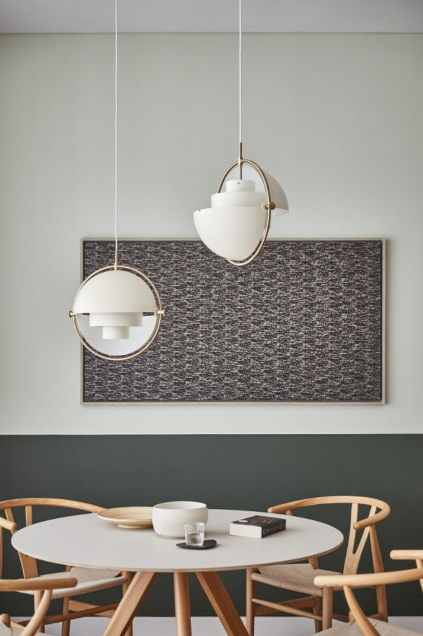modern lamps in the Japandi style