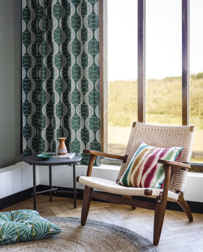 textiles for the living room japandi