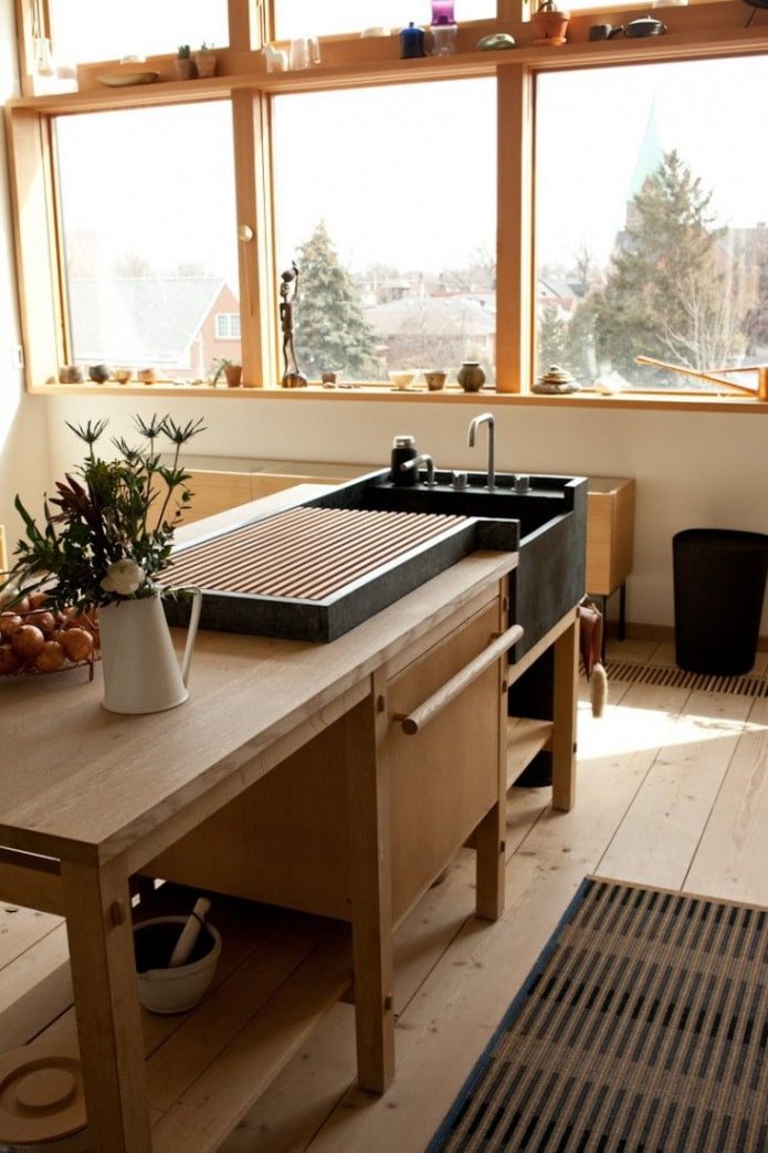 kitchen japandi