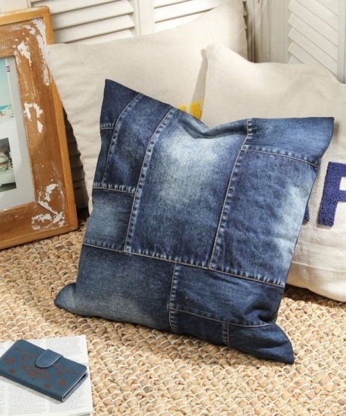 Interior jeans pillow