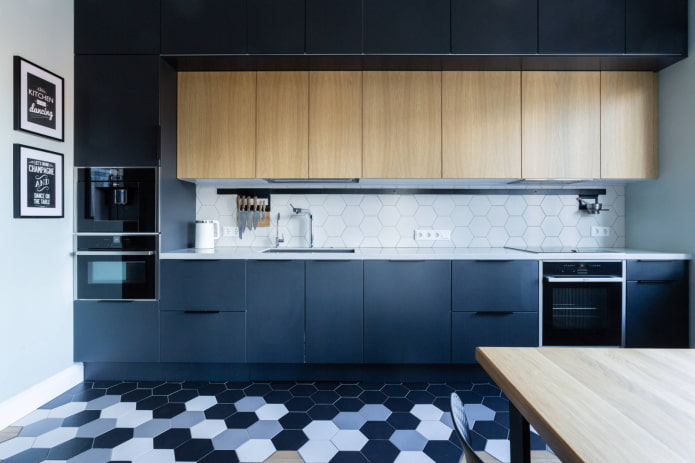 three-level kitchen set