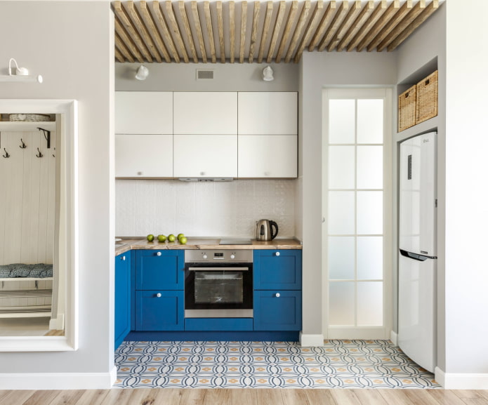 refrigerator in a niche
