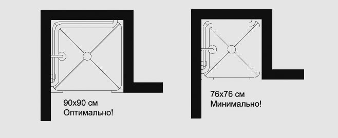 shower enclosure dimensions