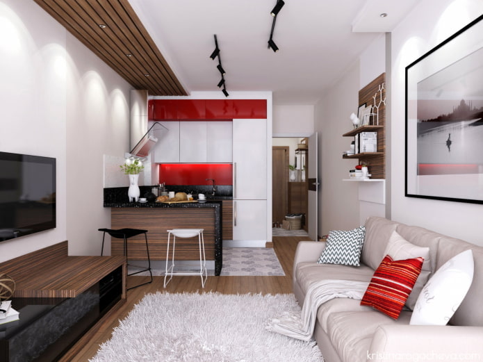 red details in the interior