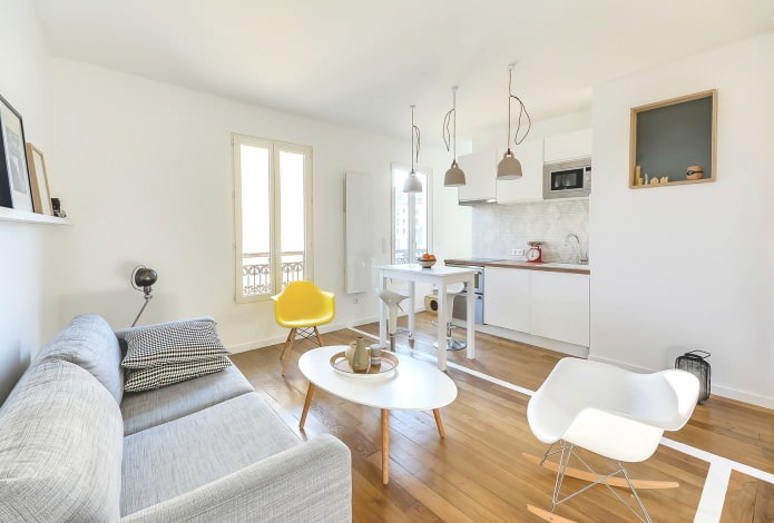 Chairs in the living room interior