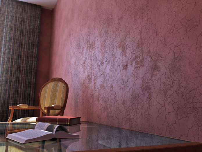 walls with crackle effect