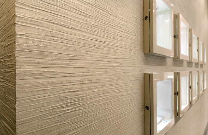 applying textured paint