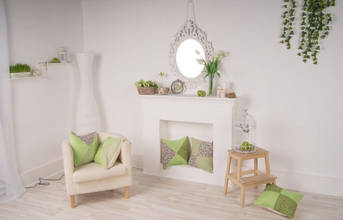 conventional fireplace