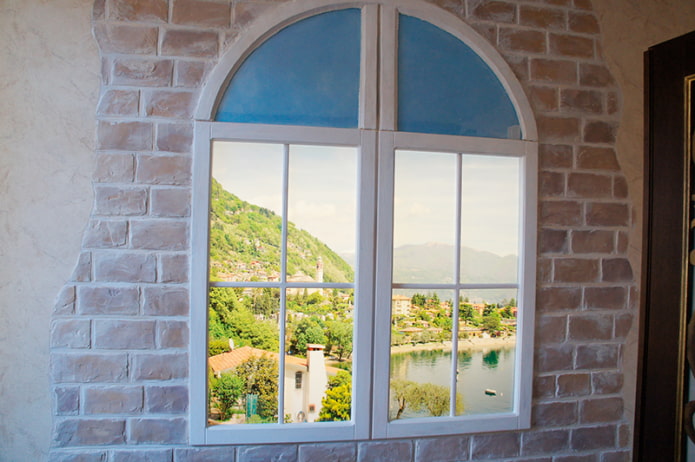 false window with backlight