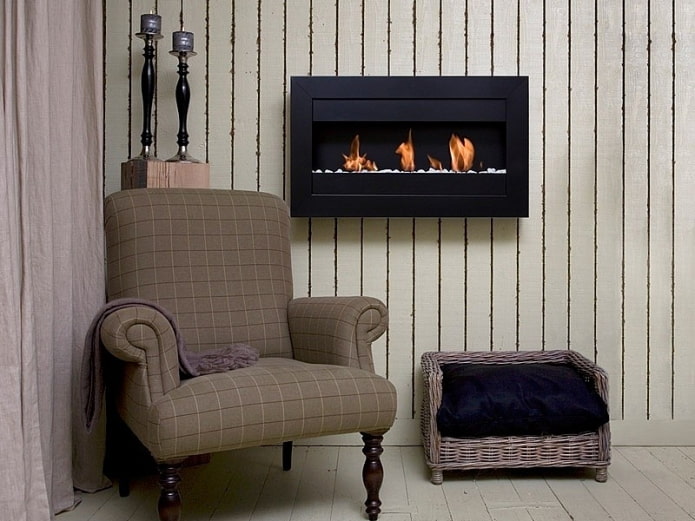 small fireplace