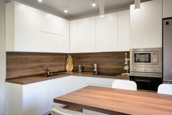 MDF apron with imitation wood