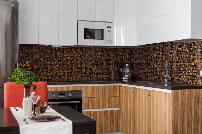 size of the apron in the kitchen interior