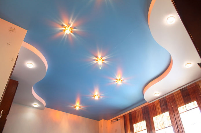 satin figured ceiling structure